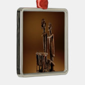 Cijfers met xylofoon metalen ornament (Rechts)