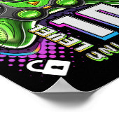 Cijfers Niveau 10 Ontgrendeld Videospel 10e Verjaa Poster (Hoek)