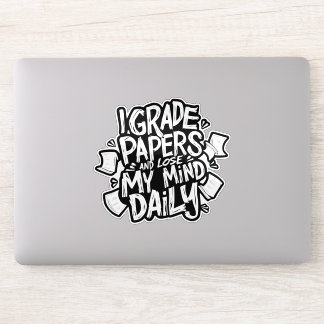 Cijfers Oordelen Dagelijks Mijn Verstand Verliezen Sticker