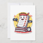 Cijfers Oordelen Is Mijn Cardio cadeau voor lerare Kaart (Voorkant)