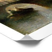 Cijfers op een kanaal in Amsterdam (olie op het pa Poster (Hoek)