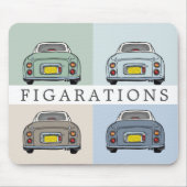 Cijfers Seizoenen van figaro Auto op maat Muismat (Voorkant)