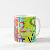 Cijfers, valuta-mok koffiemok (Voorkant rechts)