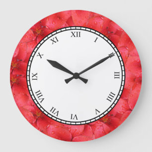 Cijfers van de botanische rode tuin grote klok