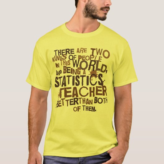 Cijfers van de leraar t-shirt (Voorkant)