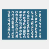 Cijfers van het Ontwerp van de Aantallen van de Wi Inpakpapier Vel (Voorkant 3)