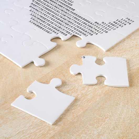 Cijfers van Pi Legpuzzel (Zijkant)