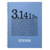 Cijfers van Pi Notitieboek (Voorkant)