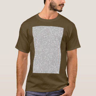 cijfers van Pi T-shirt