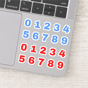 Cijfers voor klaslokaal (kinderen) stickers