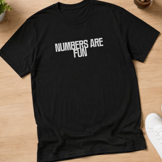Cijfers zijn leuk | Speelse wiskunde & data design T-shirt