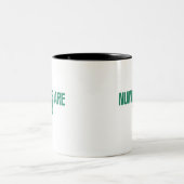 Cijfers zijn leuk | Speelse wiskunde & data design Tweekleurige Koffiemok (Center)