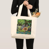 Cijfers zwart 2014 grote tote bag (Voorkant (product))