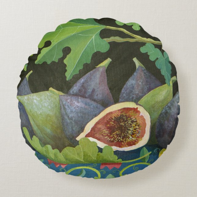 Cijfers zwart 2014 rond kussen (Voorkant)