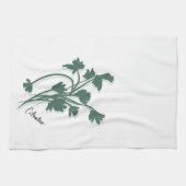 Cilantro Herb Garden Coriander Illustratie Theedoek (Horizontaal)