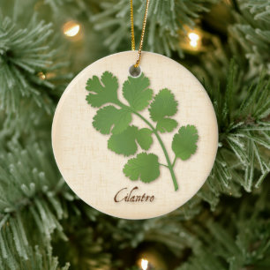 Cilantro Herb Keramisch Ornament