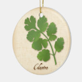 Cilantro Herb Keramisch Ornament (Links)