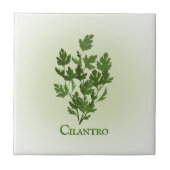 Cilantro Herbal Design Ceramic Tegel Tegeltje (Voorkant)