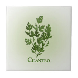 Cilantro Herbal Design Ceramic Tegel Tegeltje