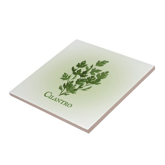 Cilantro Herbal Design Ceramic Tegel Tegeltje (Zijkant)