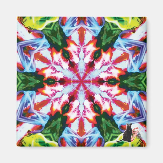 Cilantro Kaleidoscope Magnet (Voorkant)