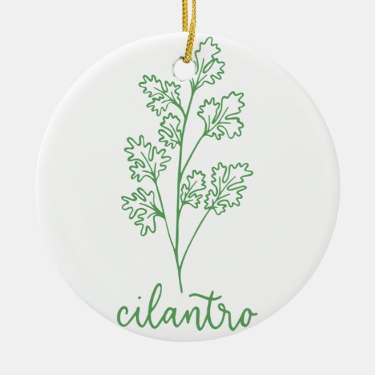 CILANTRO KERAMISCH ORNAMENT (Voorkant)