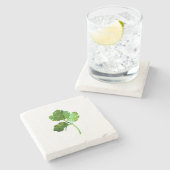 Cilantro stenen onderzetter (Zijkant)