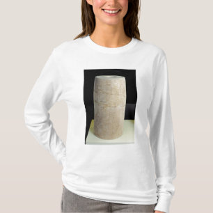Cilinder B met een vochtig opschrift T-shirt