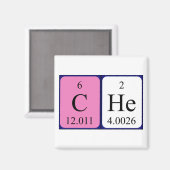 Cilindervormige naam magnet (Voorkant / Achterkant)