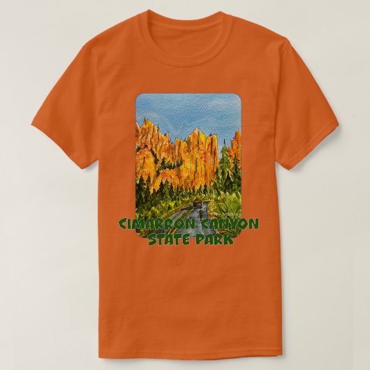 Cimarron Canyon State Park, Verenigde Staten T-shirt (Design voorkant)