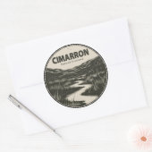 Cimarron National Grassland Kansas Stream Ronde Sticker (Envelop)