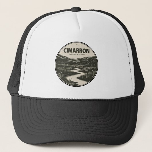 Cimarron National Grassland Kansas Stream Trucker Pet (Voorkant)