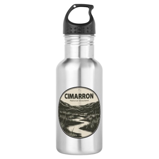 Cimarron National Grassland Kansas Stroom Waterfles (Voorkant)
