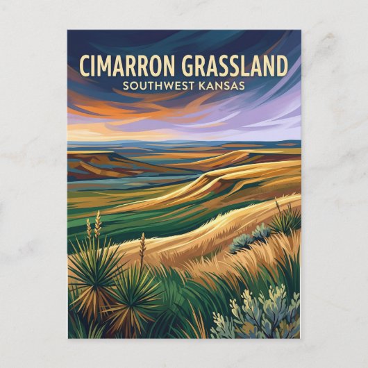 Cimarron National Grassland VS Briefkaart (Voorkant)
