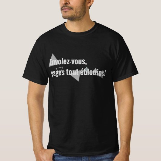 Cimetière Marin Quote T-Shirt (Voorkant)