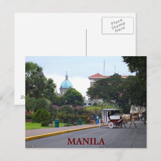 CIMG6122, MANILA BRIEFKAART (Voorkant / Achterkant)