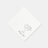 Cin Cin 50ste verjaardag, 80ste verjaardag Servet (Hoek)