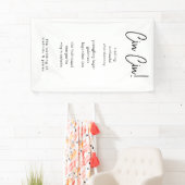 Cin Cin Modern Calligraphy Italiaanse Bar Menu Spandoek (Insitu)
