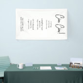 Cin Cin Modern Calligraphy Italiaanse Bar Menu Spandoek (Beurs)