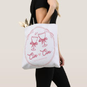 Cin Cin naar de Bruid Design | Parel Champagne Tote Bag (Dichtbij)