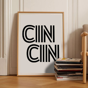 Cin Cin Print Proost Poster Proost Print Keuken