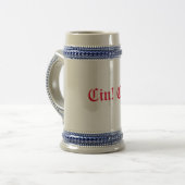 Cin! Cin!, Proost, Italiaans, bier stein Bierpul (Voorkant links)