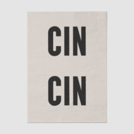 Cin Cin Typografie Tissuepapier