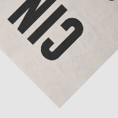 Cin Cin Typografie Tissuepapier (Detail)