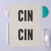 Cin Cin Typografie Tissuepapier (Craft)