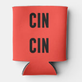 Cin Cin Typography Blikjeskoeler (Voorkant)