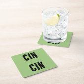 Cin Cin Typography Kartonnen Onderzetters (Insitu)