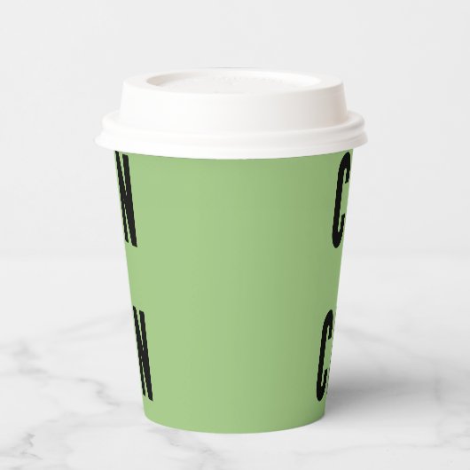 Cin Cin Typography Papieren Bekers (Links)