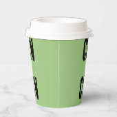 Cin Cin Typography Papieren Bekers (Rechts)