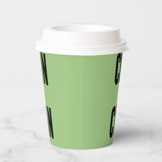 Cin Cin Typography Papieren Bekers (Rechts)